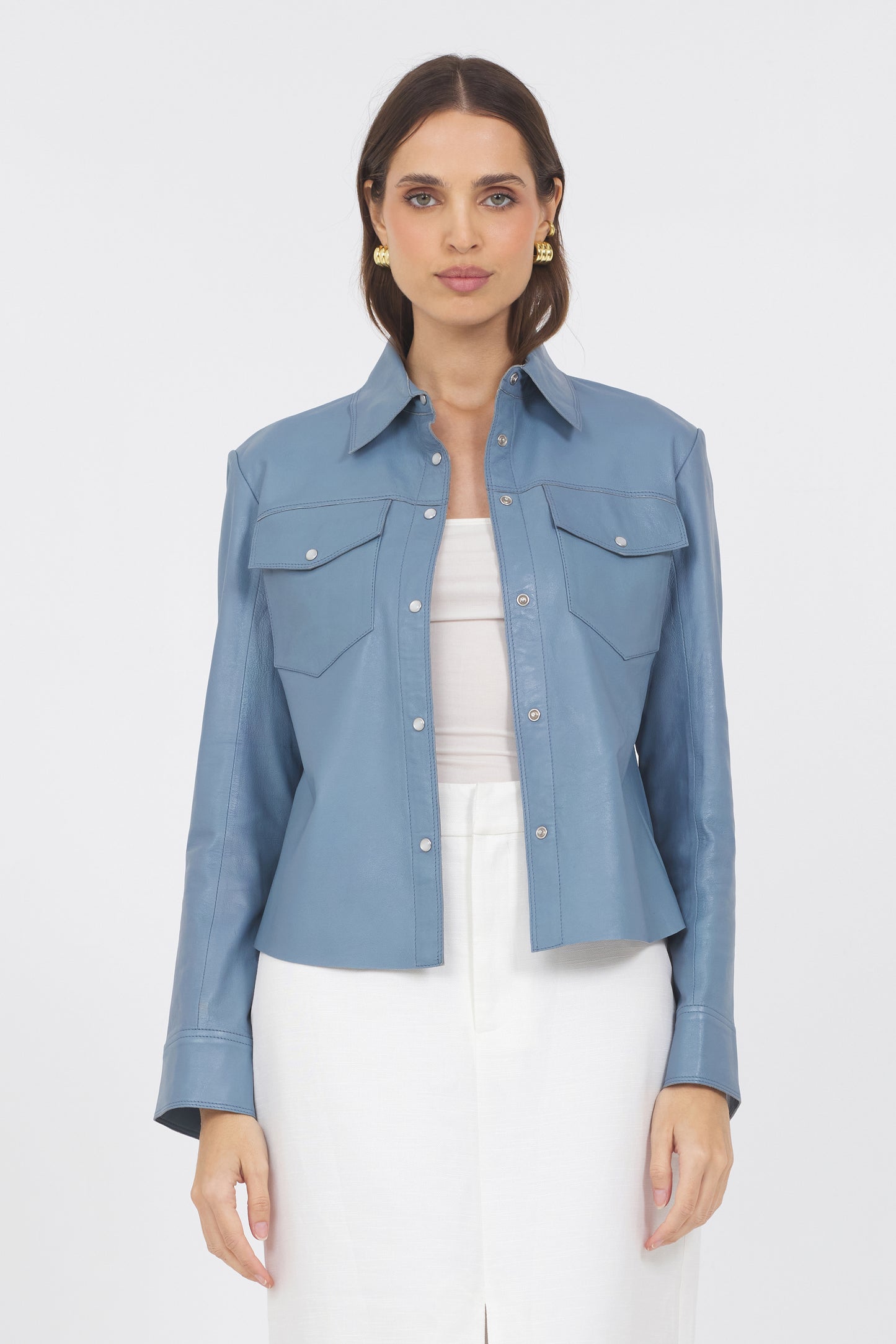 Rowan Vintage Leather Jacket Ocean