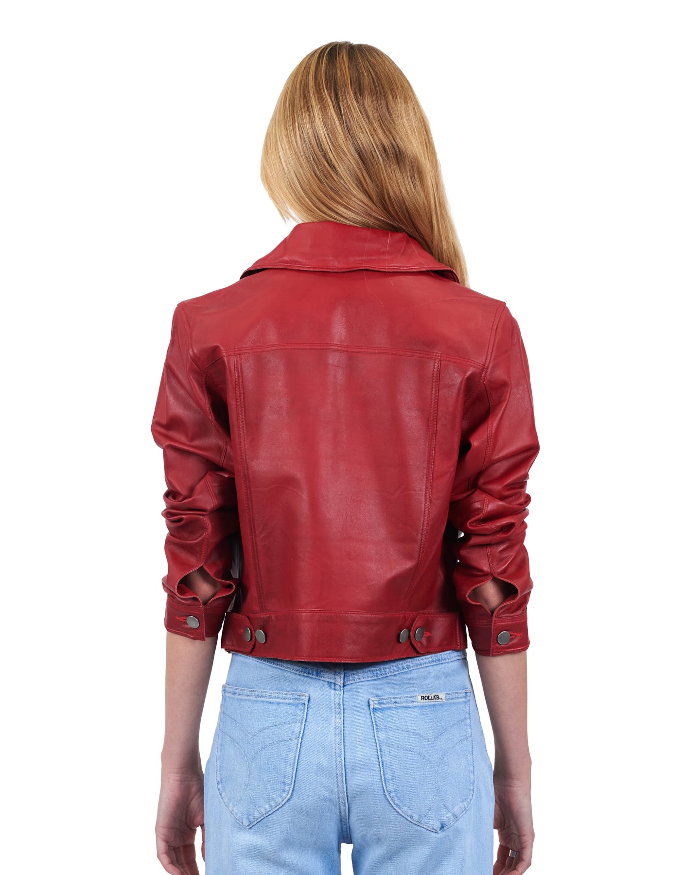 Hayden Vintage Waxed Leather Jacket Red