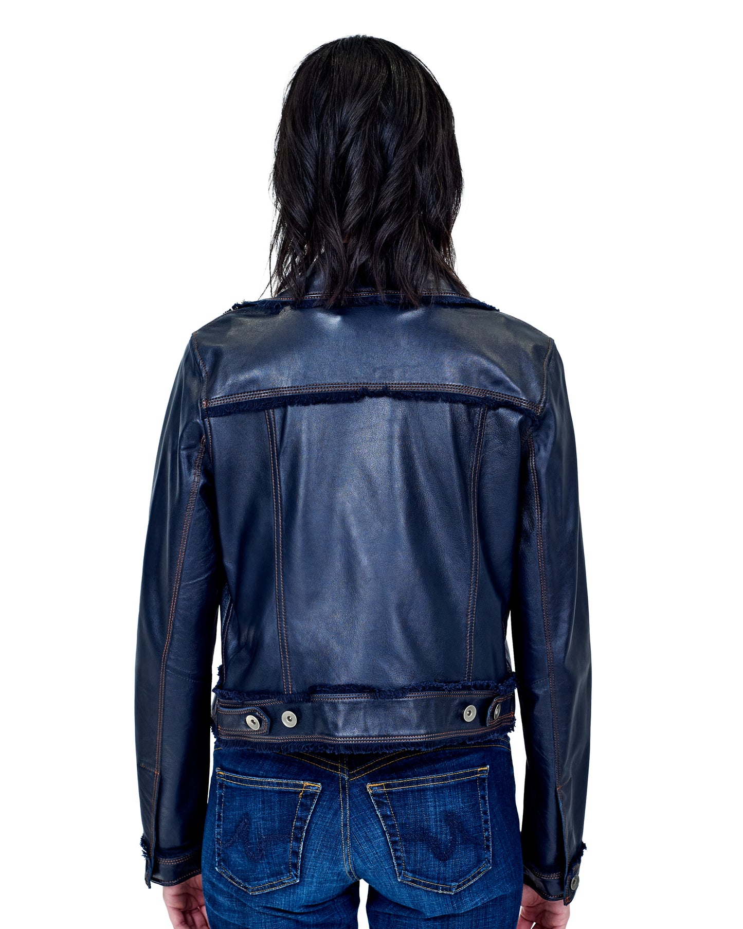 Hayden Vintage Leather Jacket Midnight