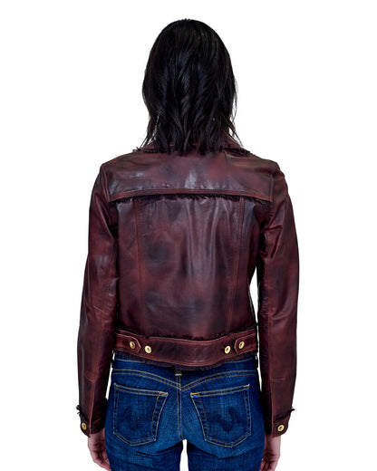 Hayden Vintage Leather Jacket Port