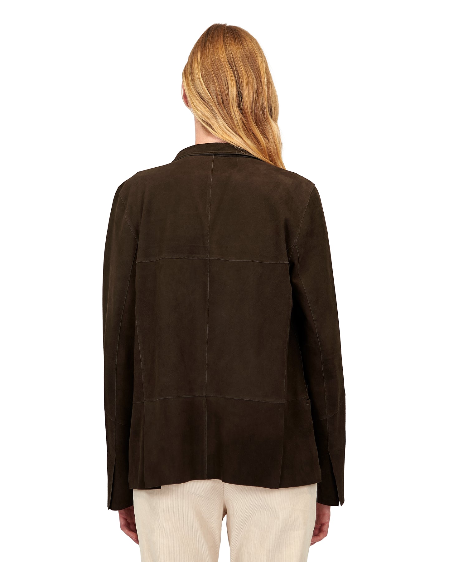 Lucia Washed Suede Jacket Sable