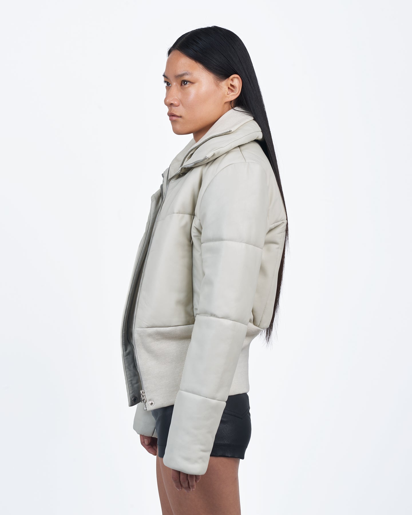 Giacca Lusso Puffer Jacket Off White