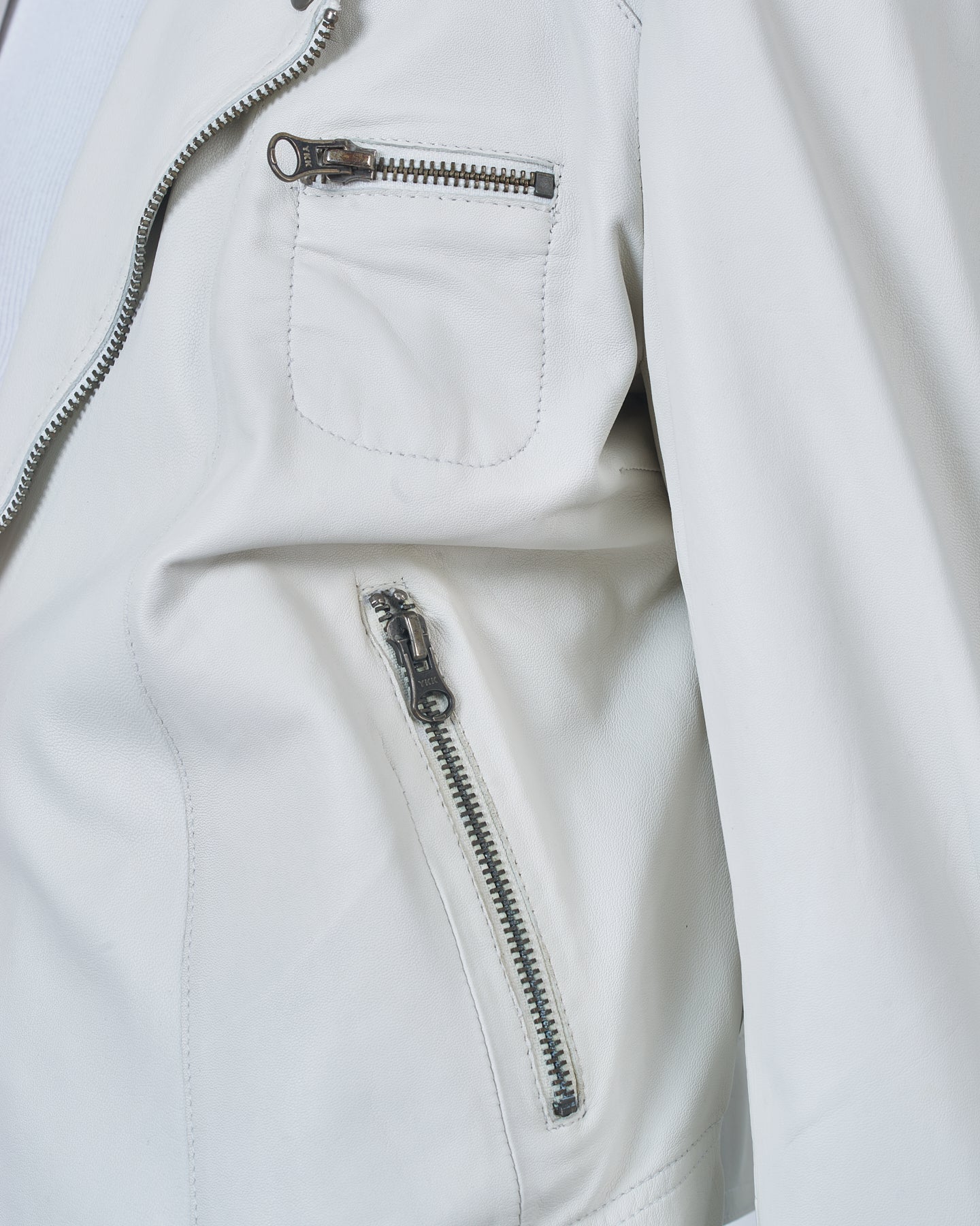 Jakett Josey Vintage Leather Jacket – White jakett